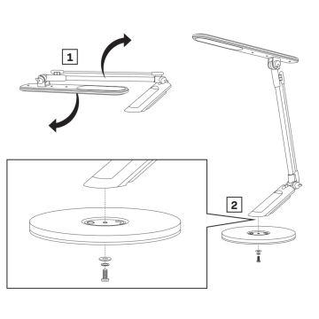 LED Ściemnialna dotykowa lampa stołowa OPTIMUM LED/7W/230V USB 3000/4000/6000K biała