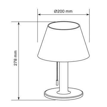 LED Ściemnialna lampa solarna VIOLA LED/3,7V IP44a