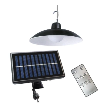 LED Ściemnialna solarna lampa wisząca z czujnikiem zmierzchu LED/6W/3,7V 800 mAh IP44 + Pilot zdalnego sterowania