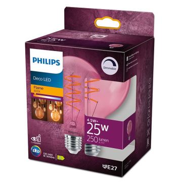 LED Ściemnialna żarówka DECO Philips G93 E27/4,5W/230V 1800K