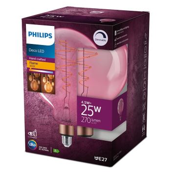 LED Ściemnialna żarówka Philips DECO G200 E27/4,5W/230V 1800K