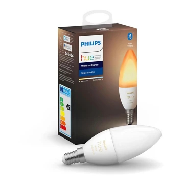 LED Ściemnialna żarówka Philips Hue WHITE AMBIANCE B39 E14/5,2W/230V 2200K - 6500K