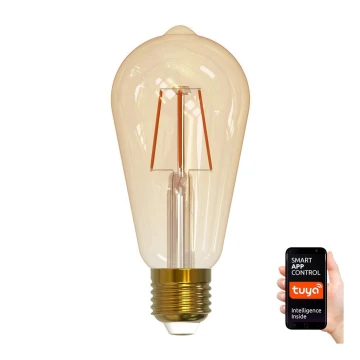 LED Ściemnialna żarówka VINTAGE ST64 E27/5,5W/230V 1800-2700K Wi-fi Tuya