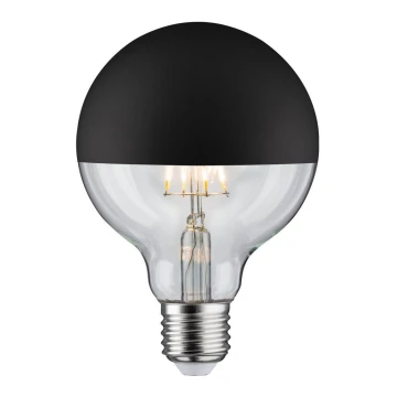 LED Ściemnialna żarówka z lustrzanym kulistym trzonkiem GLOBE G95 E27/6,5W/230V 2700K black - Paulmann 28676