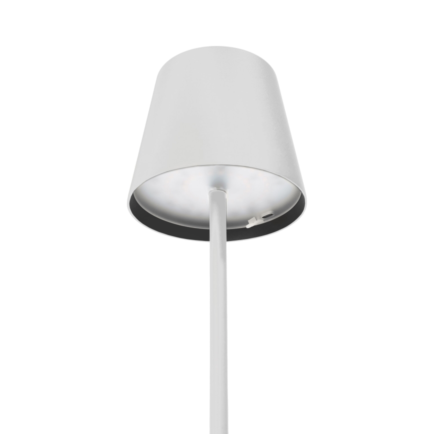 LED Ściemnialna zewnętrzna akumulatorowa lampa stołowa LED/4W/4000 mAh 3000/4000/5500K IP44 biała