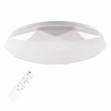 LED Ściemnialne oświetlenie łazienkowe GALAXY LED/48W/230V śr. 38 cm 3000-6000K IP44 + pilot zdalnego sterowania