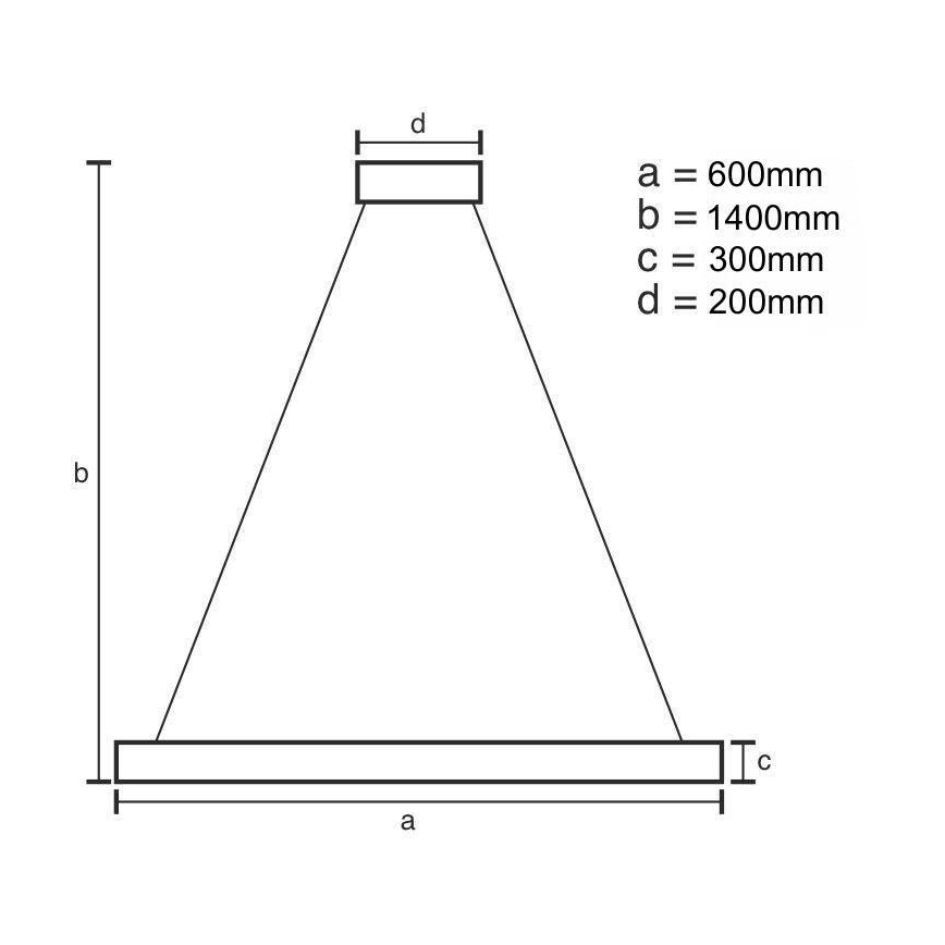 LED Ściemnialny kryształowy żyrandol na lince LED/80W/230V 3000-6500K + pilot zdalnego sterowania