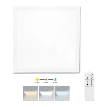 LED Ściemnialny panel wpuszczany ze zdalnym sterowaniem ZEUS LED/40W/230V 4000K