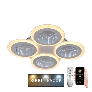 LED Ściemnialny plafon LED/100W/230V 3000-6500K + pilot