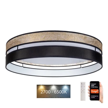 LED Ściemnialny plafon LIMA LED/36W/230V 2700-6500K Wi-Fi Tuya + pilot złoty/czarny