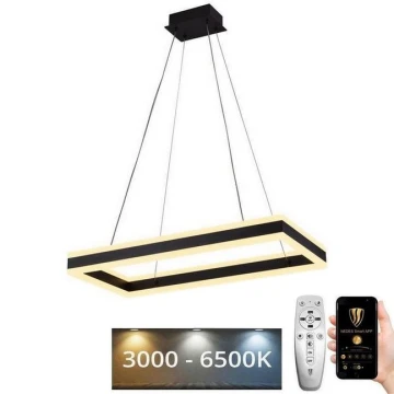 LED Ściemnialny żyrandol na lince LED/80W/230V 3000-6500K + pilot