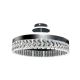 LED Ściemnialna kryształ Żyrandol natynkowy LED/75W/230V 3000-6500K chrom + pilot zdalnego sterowania