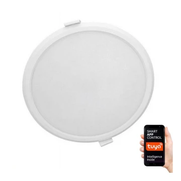 LED Ściemniana lampa wpuszczana ALGINE LED/12W/230V Wi-Fi Tuya okrągła