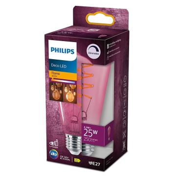 LED Ściemniana żarówka DECO Philips ST64 E27/4,5W/230V 1800K