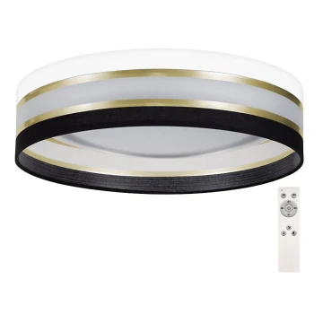 LED Ściemniany plafon SMART CORAL GOLD LED/24W/230V czarny/biały + pilot