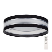 LED Ściemniany plafon  SMART CORAL LED/24W/230V czarny/srebrny + pilot