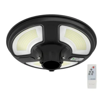 LED Solarna lampa uliczna z czujnikiem LED/10W/3,2V IP65 4000K + pilot zdalnego sterowania