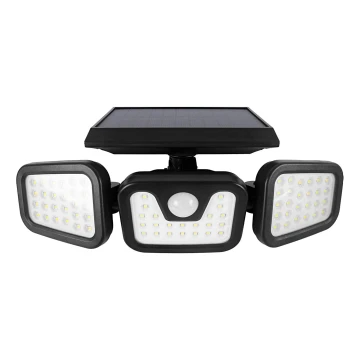 LED Solarny reflektor z czujnikiem LED/1,5W/3,7V 6000K IP44