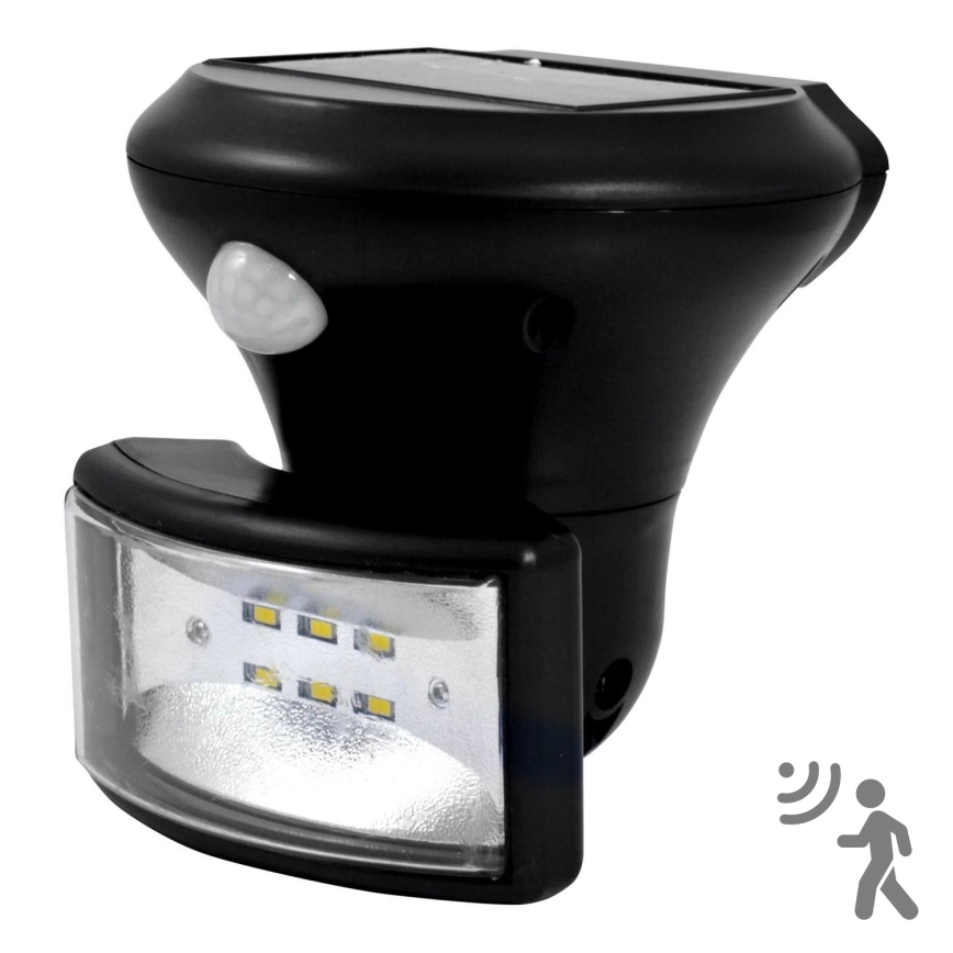 LED Solarny reflektor z czujnikiem LED/5W/3,7V IP44