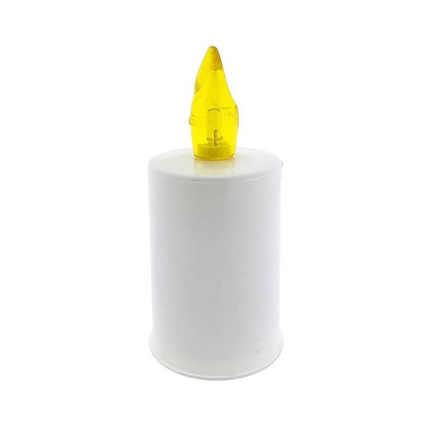 LED Świeczka LED/2xAA ciepła biel 10,8 cm biały