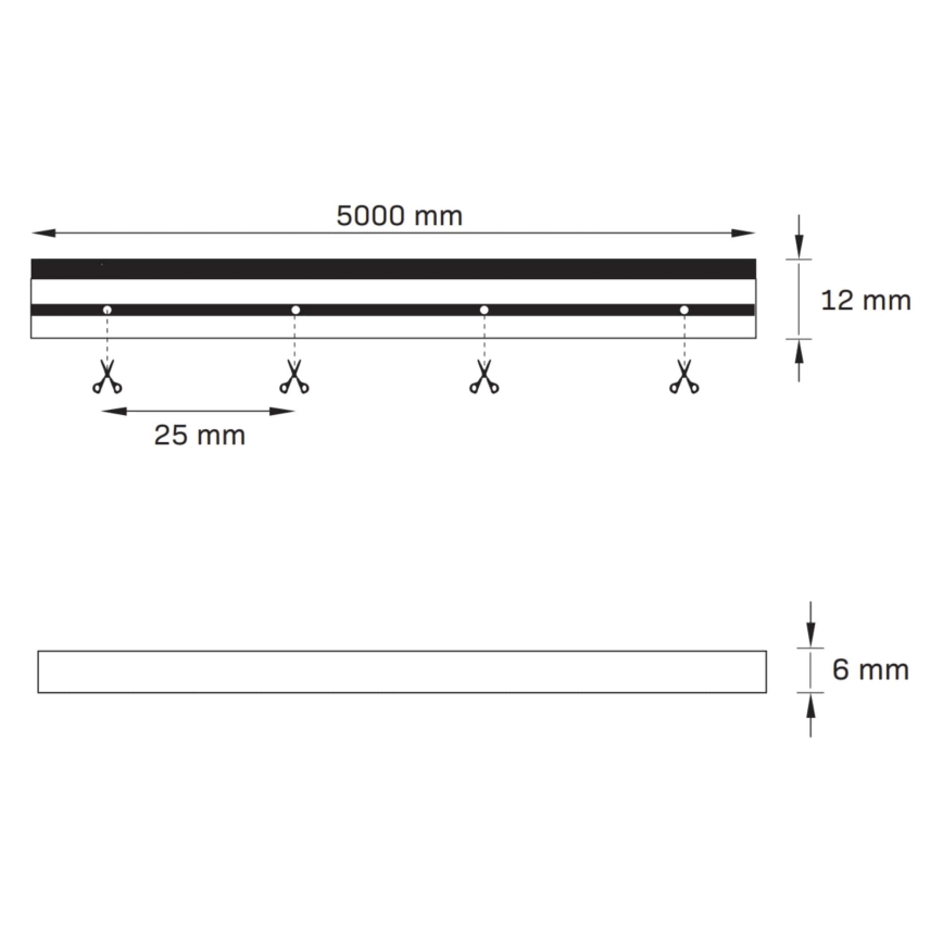 LED Taśma NEON 5 m LED/27W/12V IP65 niebieska