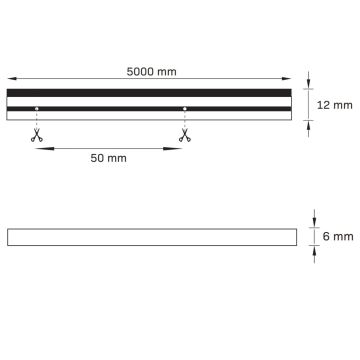 LED Taśma NEON 5m LED/40W/24V różowe IP65