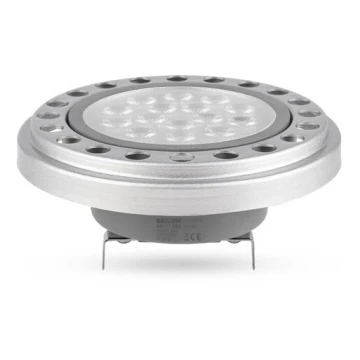 LED Żarówka AR111 G53/12W/12V 3000K srebrne 30°