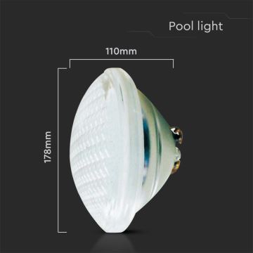 LED Żarówka basenowa LED/25W/12V IP68 6500K