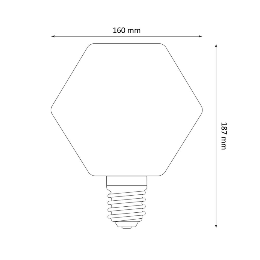 LED Żarówka DECO VINTAGE LB160 E27/4W/230V 1800K