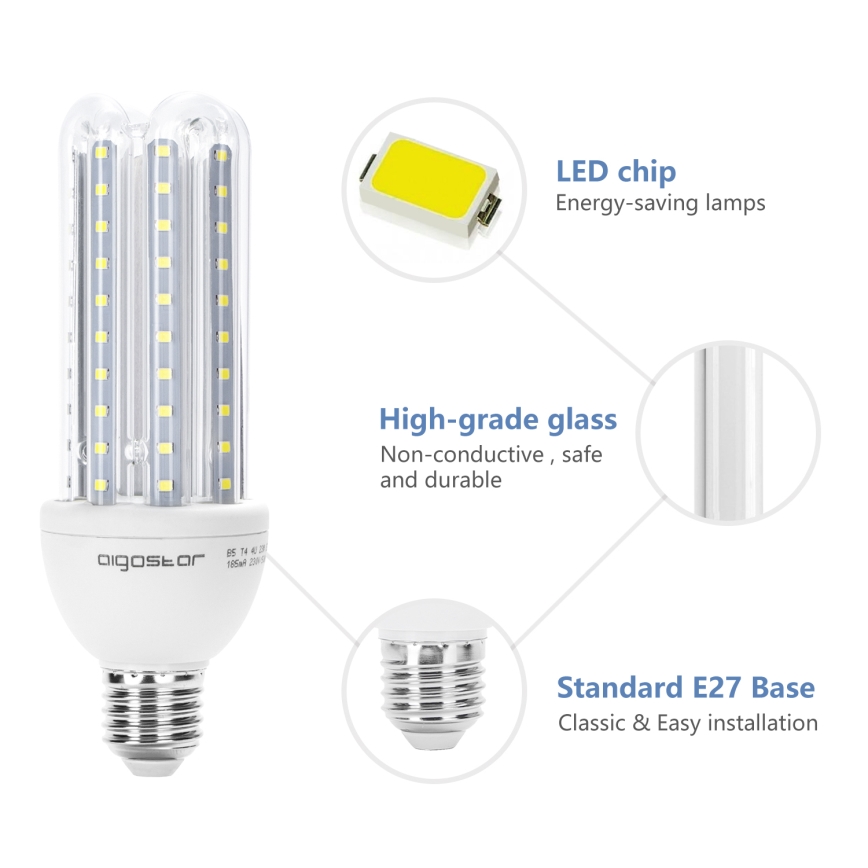 LED Żarówka E27/23W/230V 6500K - Aigostar