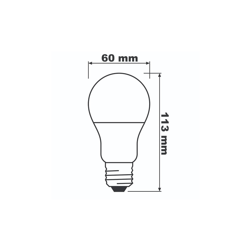 LED Żarówka ECO E27/8,5W/230V 2700K 806lm