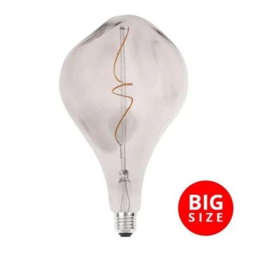 LED Żarówka FILAMENT BUMPED SMOKE ET160 E27/4W/230V 2000K