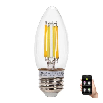 LED Żarówka FILAMENT C35 E27/4,5W/230V 2700-6500K - Aigostar