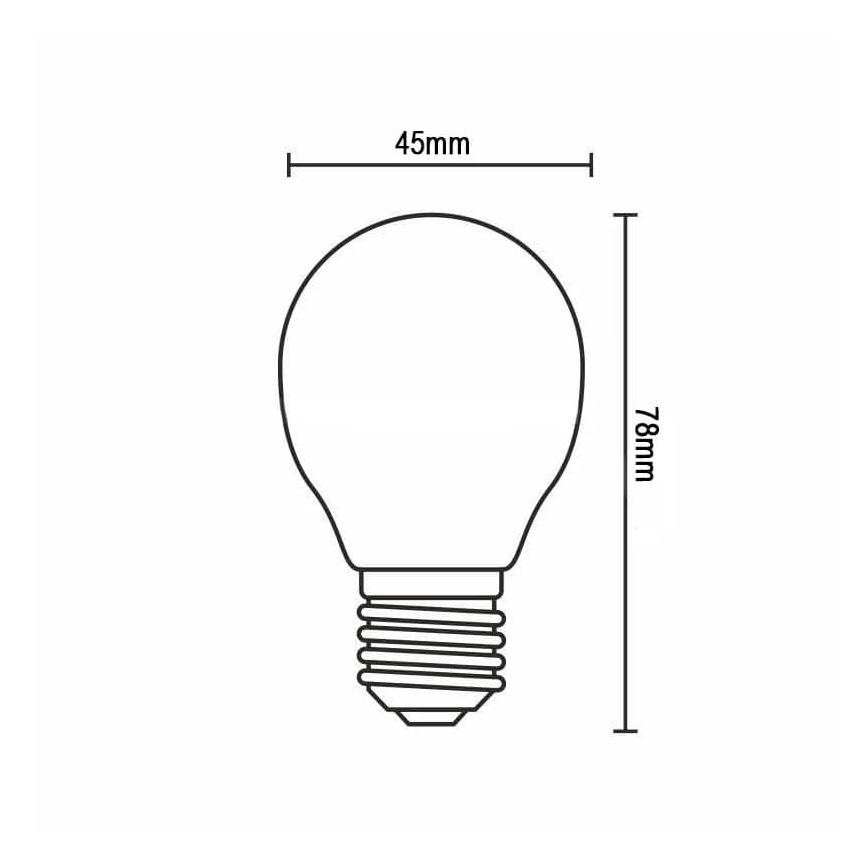 LED Żarówka FILAMENT G45 E14/4W/230V 3000K