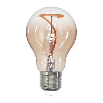 LED Żarówka FILAMENT SHAPE A60 E27/4W/230V 1800K brązowa