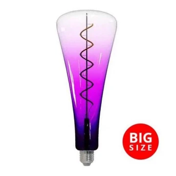 LED Żarówka FILAMENT SHAPE T110 E27/5W/230V 1800K fioletowa