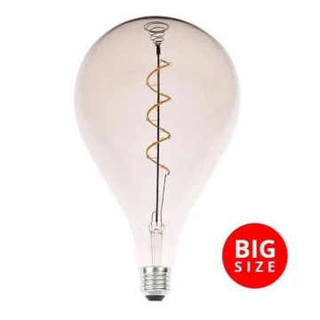 LED Żarówka FILAMENT SPIRAL SMOKE A165 E27/4W/230V 2000K