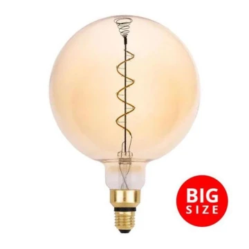 LED Żarówka FILAMENT SPIRAL VINTAGE G200 E27/4W/230V 2000K