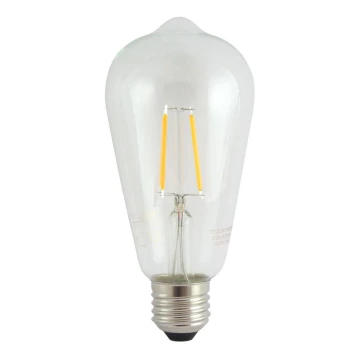 LED Żarówka FILAMENT VINTAGE ST64 E27/4W/230V 2700K