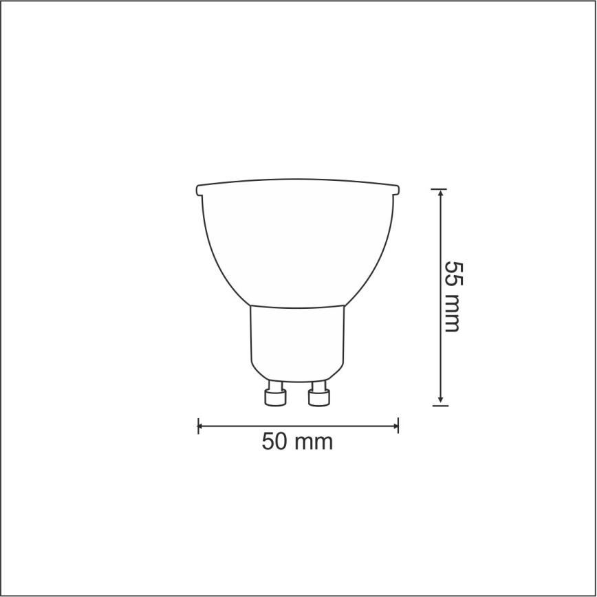 LED żarówka GU10/3,5W/230V 6400K