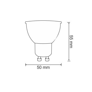 LED Żarówka GU10/7W/230V 4000K