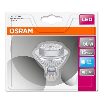 LED Żarówka GU5,3/MR16/7,2W/12V 4000K - Osram