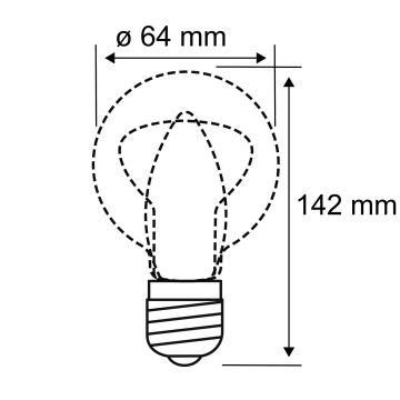 LED Żarówka INNER ST64 E27/3,5W/230V 1800K - Paulmann 28886