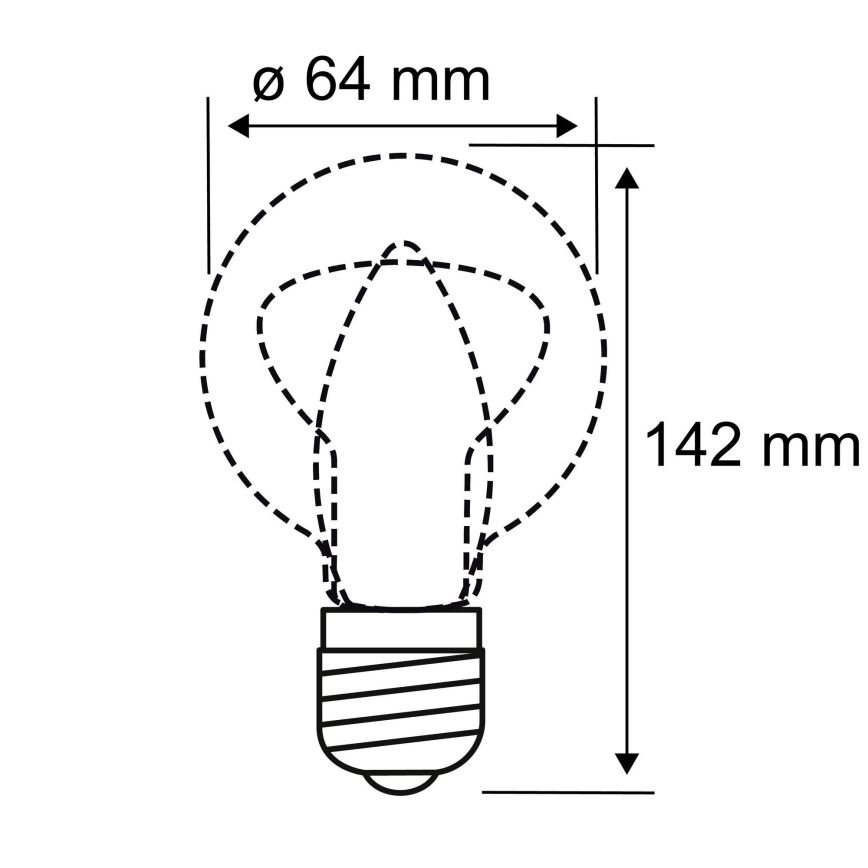 LED Żarówka INNER ST64 E27/3,5W/230V 1800K - Paulmann 28886