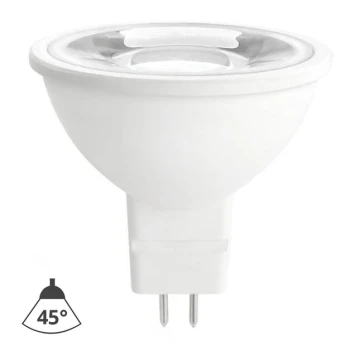 LED Żarówka MR16 GU5,3/6W/12V 4000K 45° biała