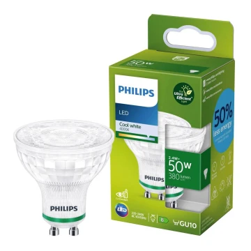 LED Żarówka Philips GU10/2,4W/230V 4000K