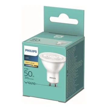 LED Żarówka Philips GU10/4,7W/230V 2700K