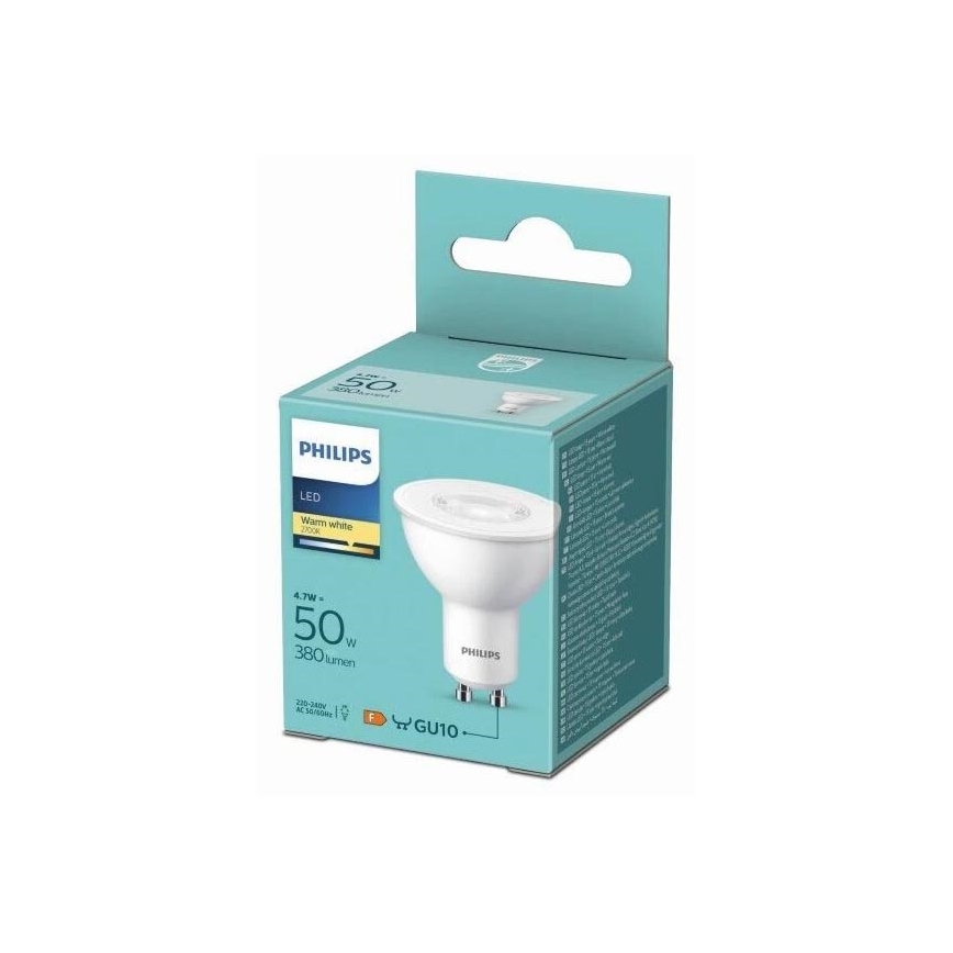 LED Żarówka Philips GU10/4,7W/230V 2700K