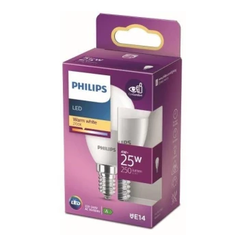 LED Żarówka Philips P45 E14/4W/230V 2700K