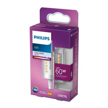 LED Żarówka Philips R7s/7,5W/230V 4000K 78 mm